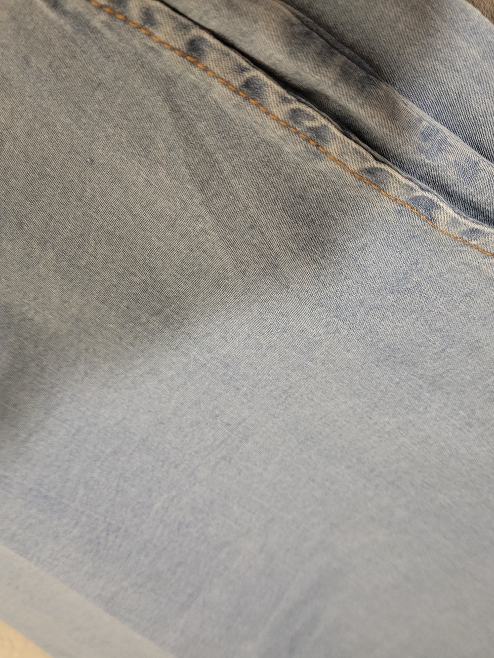 Wendy Williams 3X Chambray Pull On Wide Leg Pants Light Wash Plus Size - Picture 5 of 6